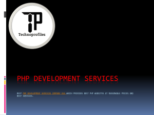 PHP development services 
