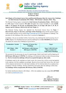 Public-Notice-of-Answer-Keys-Challenge-for-JEE(Main)-2024 -Session-1