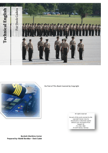 Technical English for Deck Cadets: Maritime Coursebook