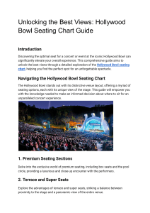 Unlocking the Best Views  Hollywood Bowl Seating Chart Guide