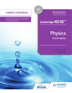 Cambridge IGCSE Physics Textbook, 4th Edition