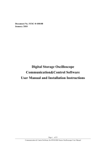 Monitor   Controller Software for MVB-DSO Series Oscilloscopes User Manual V1.6