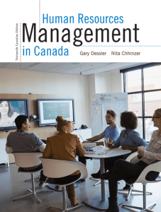 Human resources management in Canada