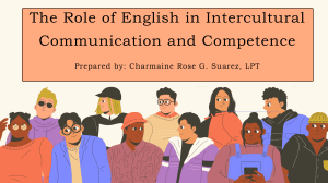 English's Role in Intercultural Communication