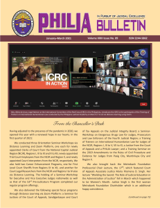 PHILJA Bulletin issue No 89 with   links and bookmarks