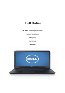 Dell Online Marketing Management Case Study