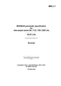 MODBUS Lite Basic Functionality V5 01