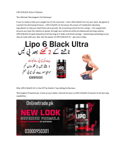 Lipo 6 Black Ultra In Lahore  03000950301