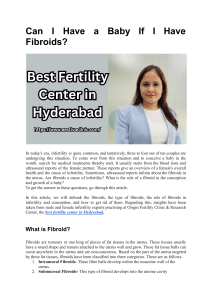 Best Fertility Center in Hyderabad