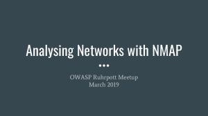 Analysing Networks with NMAP
