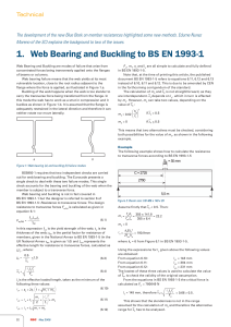Eurocode - web bearing & buckling