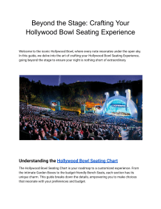 Beyond the Stage  Crafting Your Hollywood Bowl Seating Experience