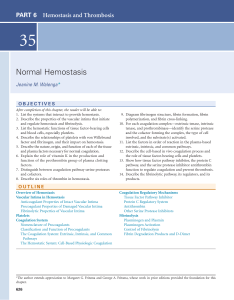 Ch35 Normal Hemostasis Rodak's 6e