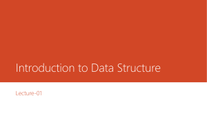 Introduction to Data Structure