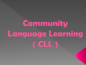 Community Language Learning CLL