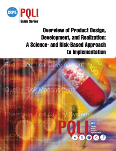 ispe-pql-guide-overview-of-product-design-development-and-realization