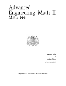 waner stefan advanced engineering math ii math 144