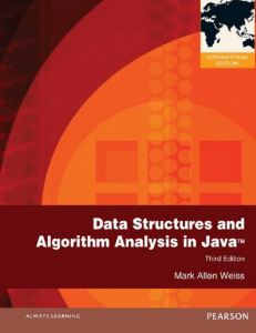 Data Structures and Algorithm Analysis in Java, 3rd Edition -- Mark Allen Weiss -- 3rd