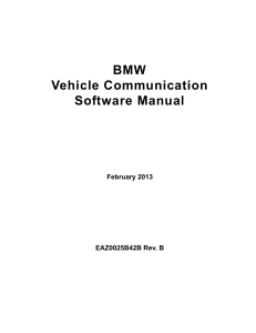 BMWVehicleCommunicationSoftwareManual EAZ0025B42B