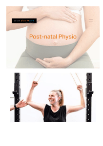Post-natal Physio