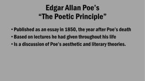 Poe's Poetic Principles and Philosophy of Composition