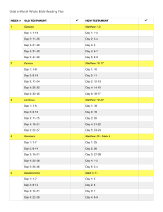 6-Month Whole Bible.Daily OT and NT