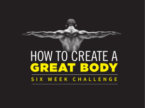 Great Body Workout Plan - 6 WEEKS