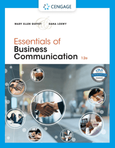 Mary Ellen Guffey, Dana Loewy - Essentials of Business Communication-Cengage Learning (2022)