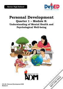 personaldevelopment q1 mod8 understandingofmentalhealthandpsychologicalwellbeing v2