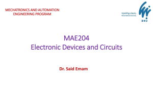 Lecture 1 - electronic devices and circuits ch 1