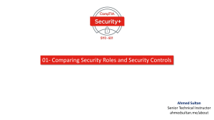 01- Comparing Security Roles and Security Controls