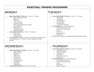 basketball training programme