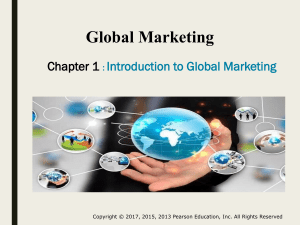 Chapter 1- Introduction to Global Marketing (Students Lecture Notes)