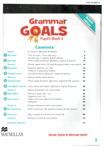 Grammar Goals 2 Pupils book