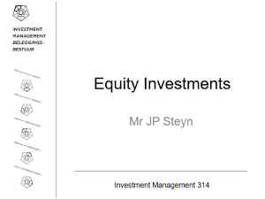 Chapter 1 Investment Setting