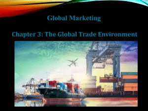 Chapt. 3 - The Global Trade Environment