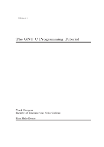 GNU C Programming Tutorial