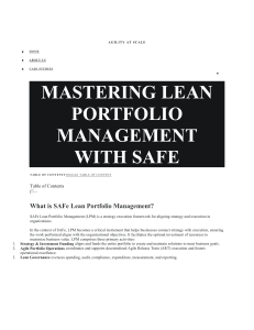 Mastering Lean Portfolio Management with SAFe