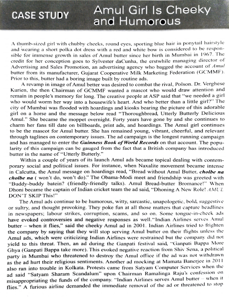 Amul Case Study