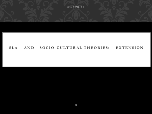 sociocultural theory