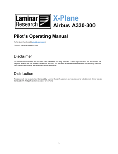 A330 Pilot Operating Manual
