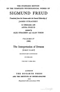 The Interpretation of Dreams I II On Dreams by Sigmund Freud James (1)