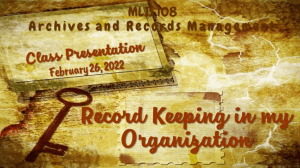 Archives & Records Management Presentation