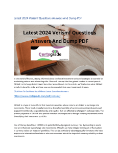 Latest 2024 Verismf Questions Answers And Dump PDF