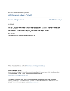 Chief Digital Officers Characteristics and Digital Transformatio