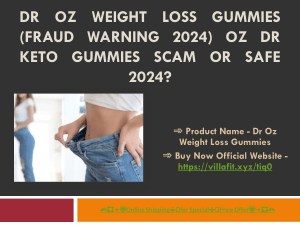 DR OZ Weight Loss Gummies US