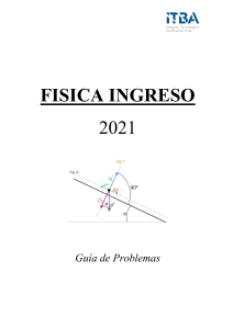 ITBA Problemas - Física Ingreso 2021