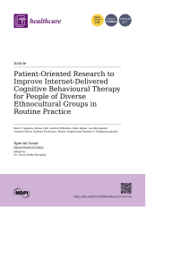 Sapkota et al, 2023 - Patient-oriented research to improve ICBT for diverse ehtnocultural groups with cover