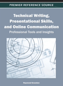 Technical Writing, Presentational Skills, and Online Communication  Professional Tools and Insights ( PDFDrive )