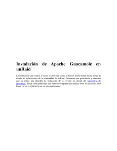 Instalación de Apache Guacamole en unRaid